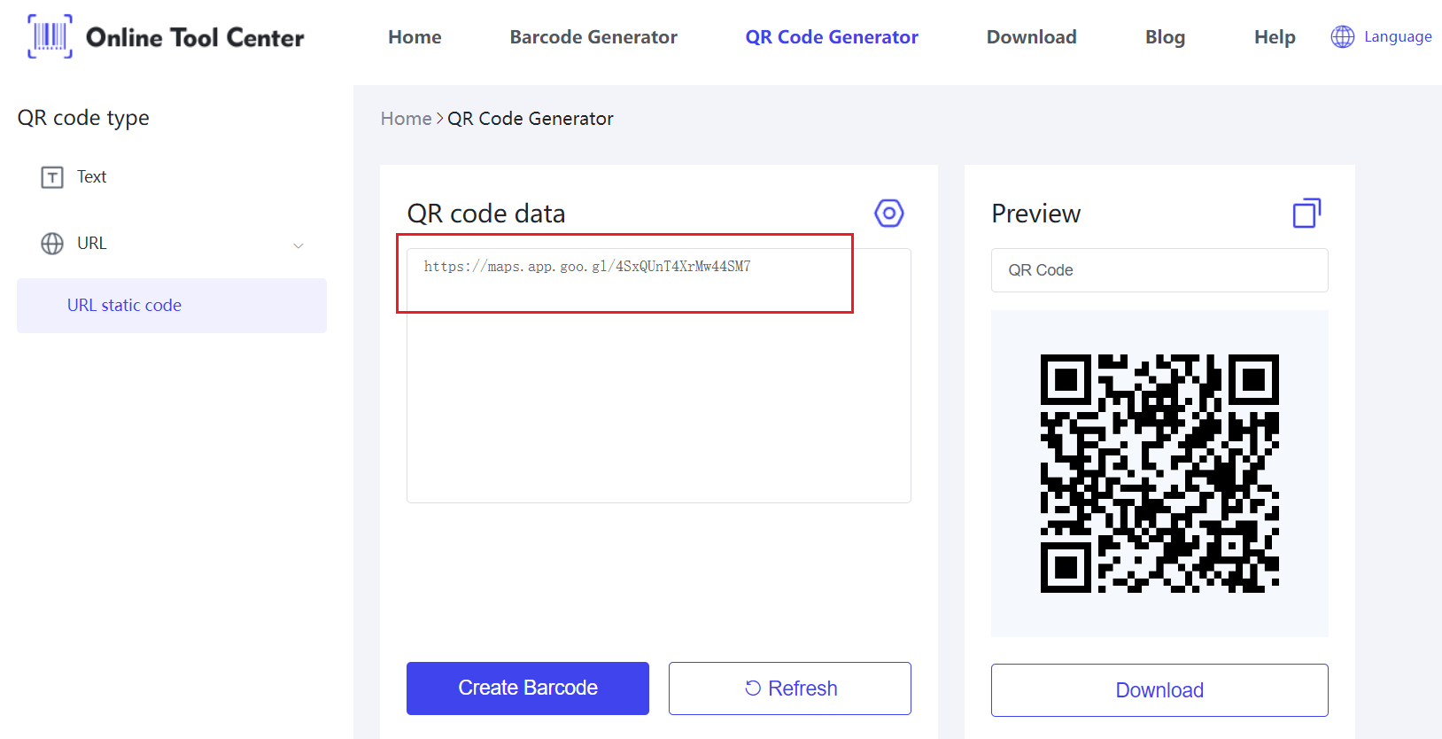 Générer du Code QR pour googlemaps.png