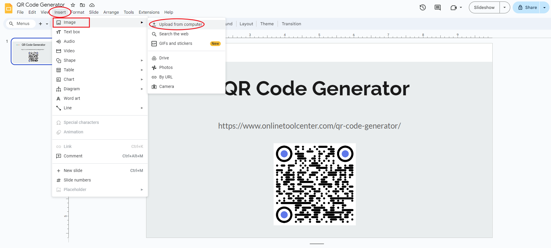 Insérer un Code QR dans powerpoint.png