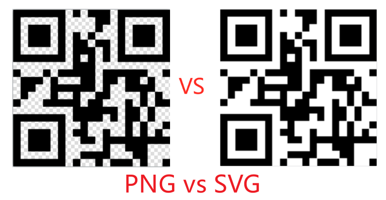 PNG comparer avec QR - Code pour SVG.Png