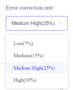 Taux de correction des erreurs