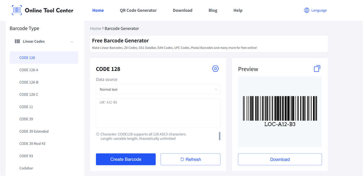 générateur de codes à barres gratuit