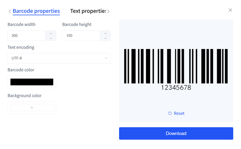 ensembles de codes &agrave; barres