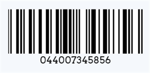 barcode for vinyl record code à barres pour disque vinyle