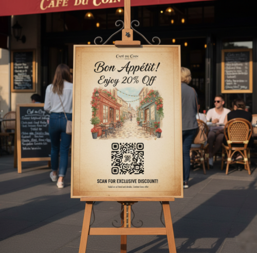 promotion restaurant code qr