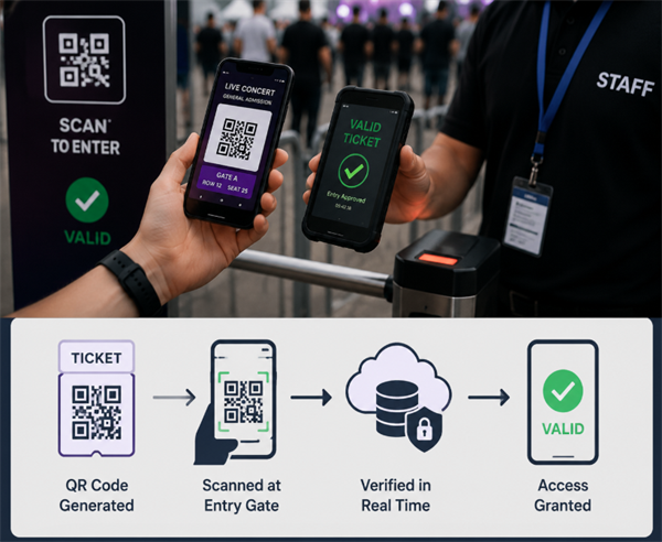 how QR code ticket validation work Comment fonctionne la validation des billets par code QR