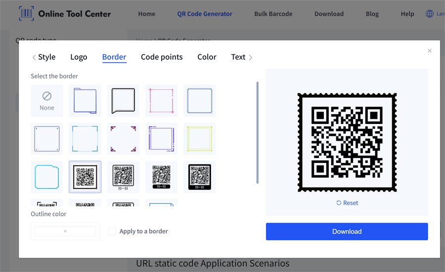 add frame for qr code ajouter un cadre pour le code QR