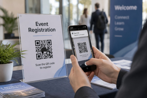QR Code for Registratio Code QR pour l'enregistrement